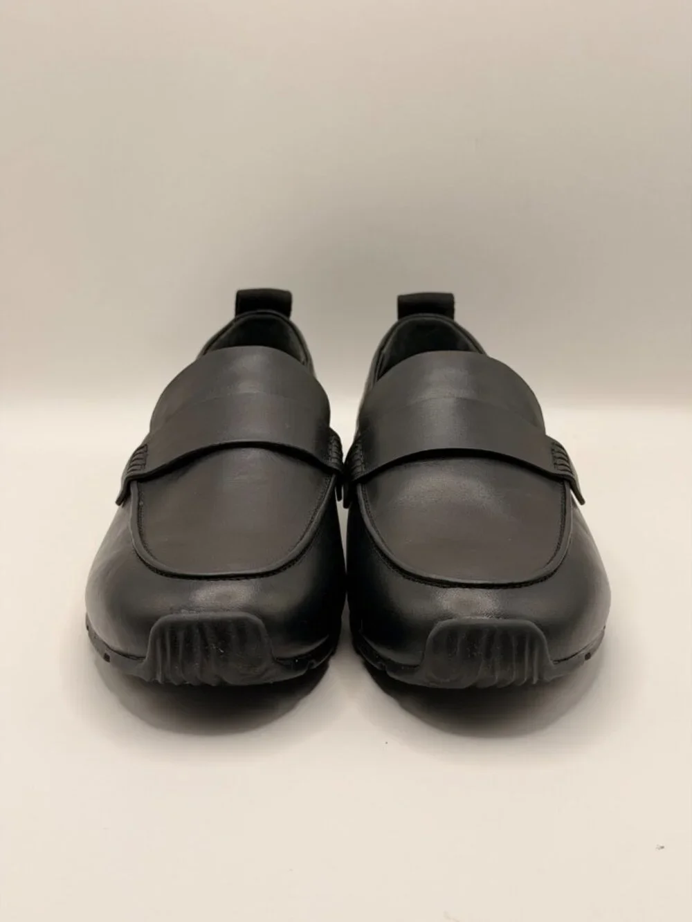 Vince Women's Tommy Black Leather Loafer Flats Sz EU 38 US 7.5 M